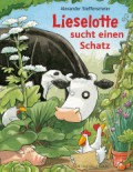 Die Kuh Lieselotte sucht im Gras