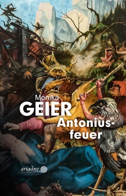 Ein Teil des Bildes Die Versuchung des Antonius, eines der Tafelbilder des Isenheimer Altars.