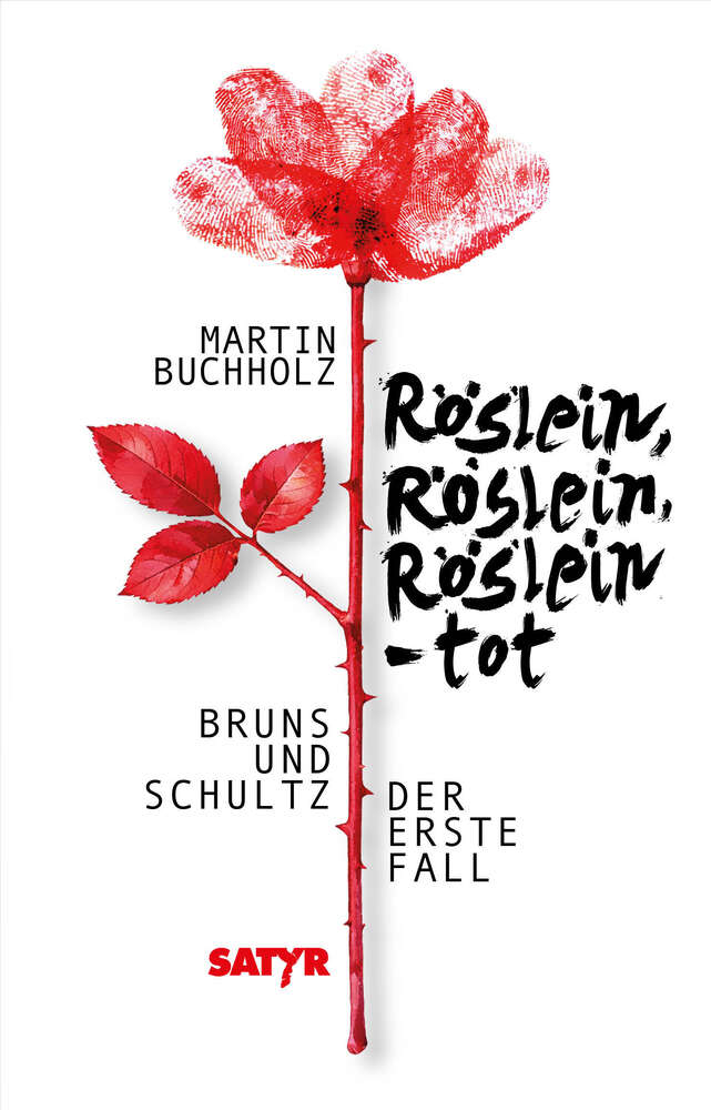 Auf weißem Hintergund ist eine rote Rose.