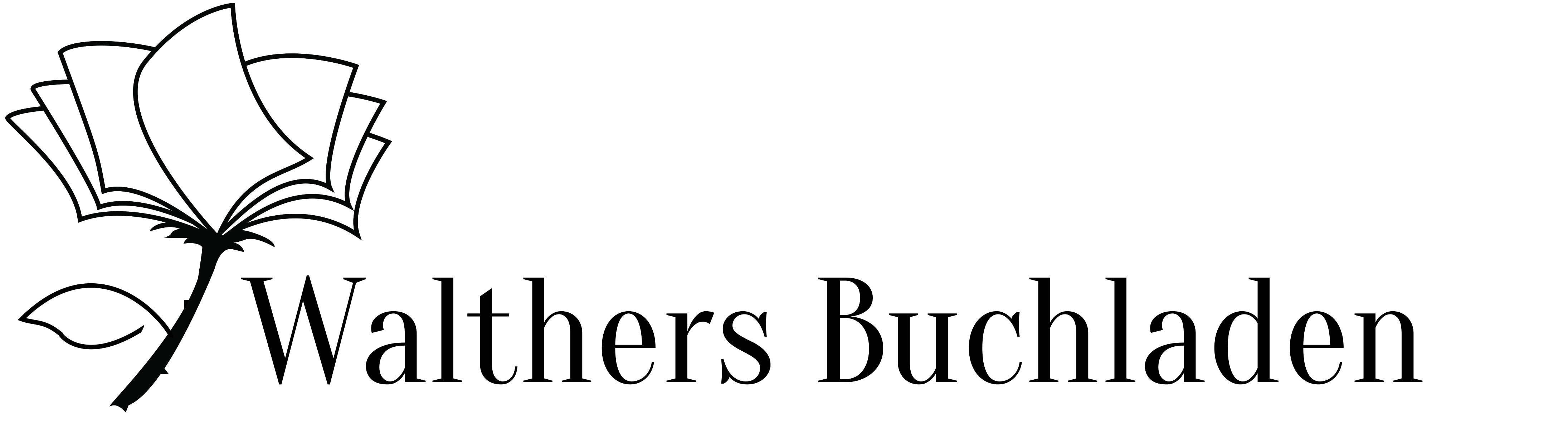 Logo mit Rose und Walthers Buchladen