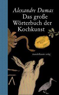 Wörterbuch der Kochkunst: Graphiken eines Hasen, Vogels, Zitrone und Pflanzen