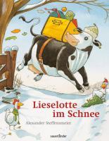 Die Kuh Lieselotte hüpft durch den Schnee