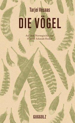 Vogelfedern in verschiedenen Formen und Größen, darauf Titel und Autor